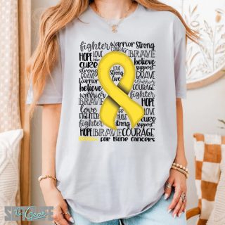 Support, Strength and Awareness of Bone Cancers T-Shirt (Adult)