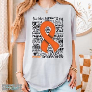 Support, Strength and Awareness of Kidney Cancer T-Shirt (Adult)