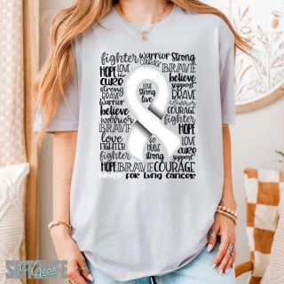Support, Strength and Awareness of Lung Cancer T-Shirt (Adult)