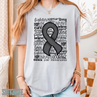 Support, Strength and Awareness of Melanoma Cancer T-Shirt (Adult)