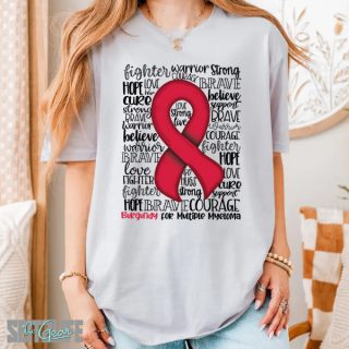 Support, Strength and Awareness of Multiple Myeloma Cancer T-Shirt (Adult)